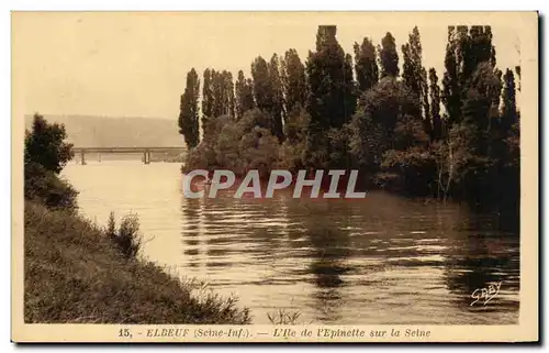 Elbeuf - L&#39Ile de l&#39Epinette sur la Seine - Cartes postales