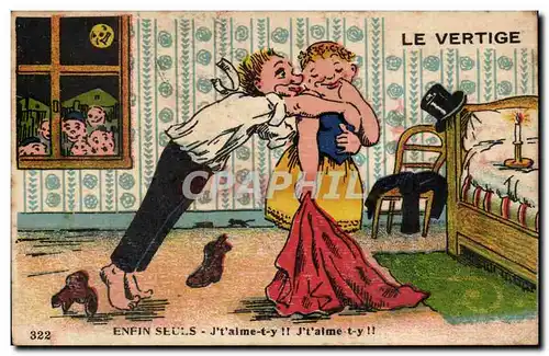 Humour - Illustration - Le Vertige - Cartes postales