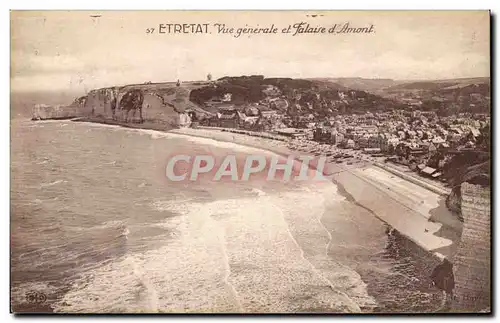 Etretat - Vue Generale et Falaise d&#39Amant - Ansichtskarte AK