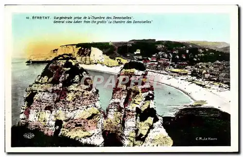 Etretat - Vue Generale prise de la Chambre des Demoiselles - Cartes postales