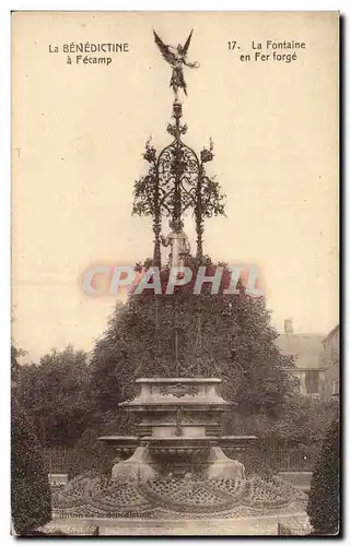 Fecamp - La Benedictine - La Fontaine en Fer Forge - Ansichtskarte AK