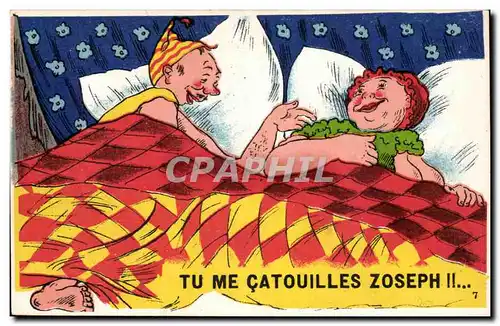 Humour - Illustration - Tu me catouilles Zoseph - Ansichtskarte AK