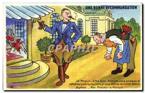 Humour - Illustration - Le Marquis - Cartes postales