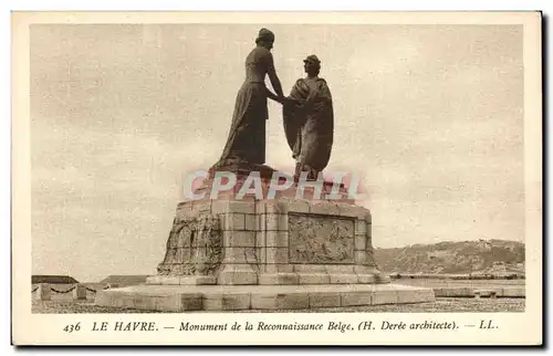 Le Havre - Monument de la Reconnaissance Belge - Ansichtskarte AK