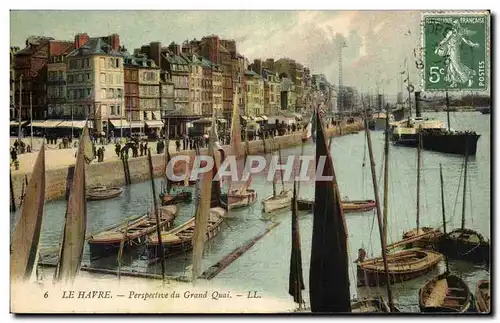 Le Havre - Perspective du Grand Quai - Cartes postales