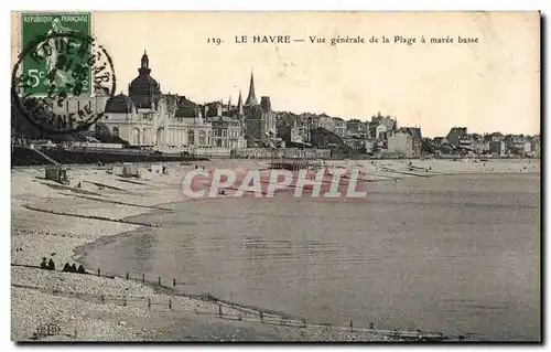 Le Havre - Vue Generale de la Plage - Ansichtskarte AK