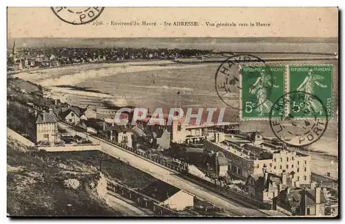 Sainte Adresse - Vue Generale vers le Havre - Cartes postales