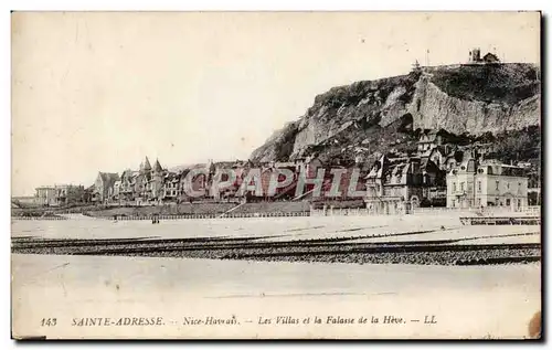 Sainte Adresse - Les Villas et la Falaise de la Heve - Cartes postales