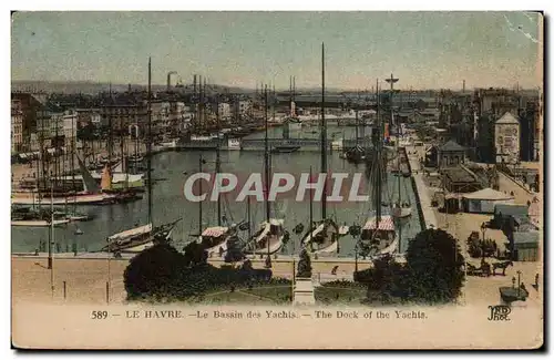 Cartes postales Le Havre Le bassin des yachts