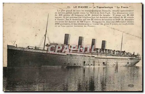 Cartes postales Le Havre Le Transatlantique Le Havre