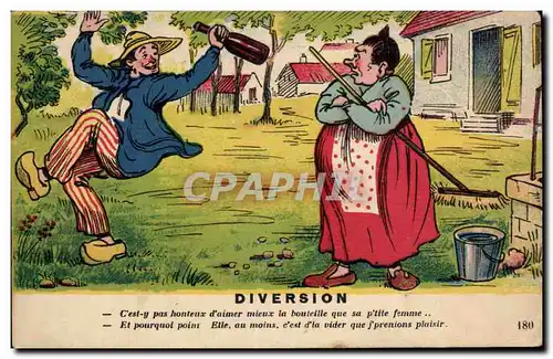 Cartes postales Fantaisie Humour Diversion