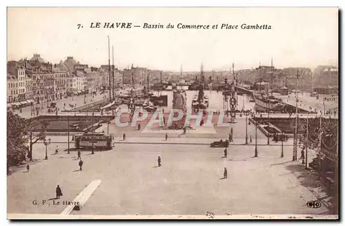 Le Havre - Bassin du Commerce et Place Gambetta - Cartes postales