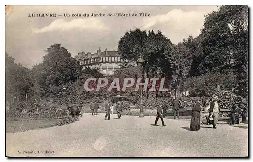 Le Havre - Un Coin du Jardin de l&#39Hotel de Ville - Ansichtskarte AK