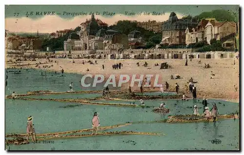 Le Havre - Perspective de la Plage - Ansichtskarte AK