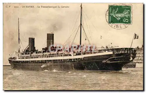 Le Havre - Le Transatlantique La Lorraine - Paquebot - Steamer - Ansichtskarte AK