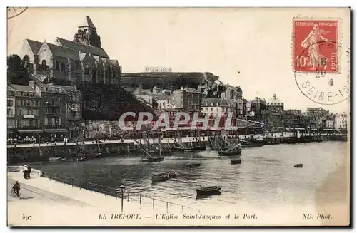 Le Treport - L&#39Eglise Saint Jacques et le Port - Cartes postales