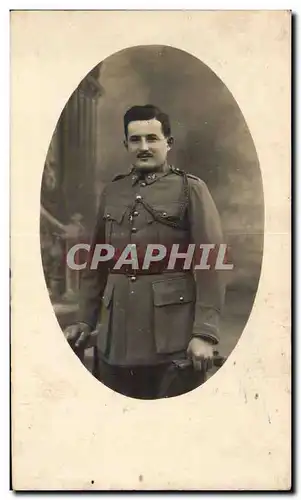 CARTE PHOTO Militaria Soldat poilu