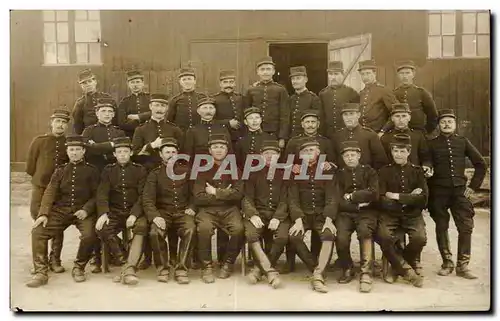 CARTE PHOTO Militaria Soldats Regiment