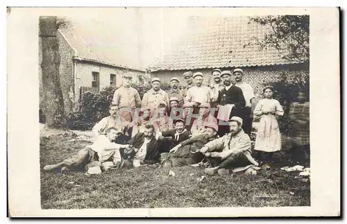 CARTE PHOTO Militaria Soldats Regiment