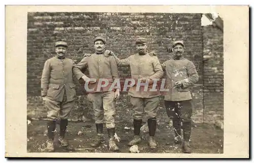 CARTE PHOTO Militaria Poilus Soldat