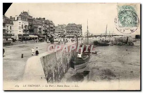 Le Treport - Le Port a maree basse - Cartes postales