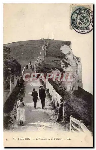 Le Treport - L&#39Escalier de la Falaise - Cartes postales