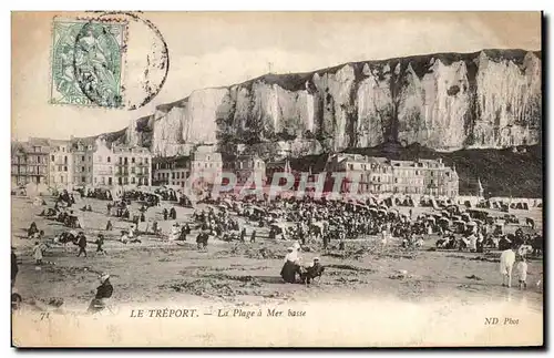 Le Treport - La Plage a mer basse - Cartes postales