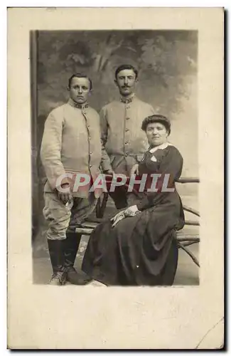 CARTE PHOTO Militaria Soldats