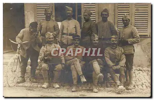 CARTE PHOTO Militaria Soldat Velo