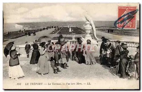 Ansichtskarte AK Le Treport La terrasse Vue vers Mers