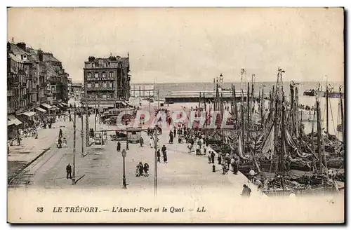 Cartes postales Le Treport L&#39avant port et le quai