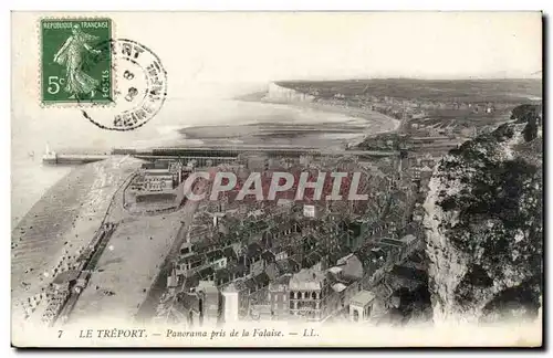 Cartes postales Le Treport Panorama pris de la falaise