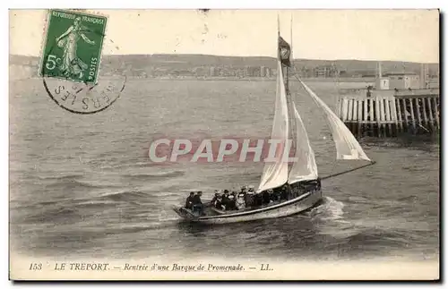 Ansichtskarte AK Le Treport Rentree d&#39une barque de promenade