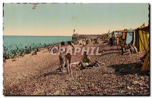 Cartes postales Le Treport Scenes de plage