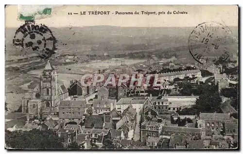 Cartes postales Le Treport Panorama pris du calvaire