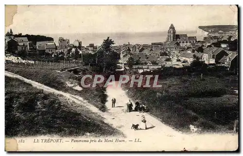 Cartes postales Le Treport Panorama pris du Mont Huon