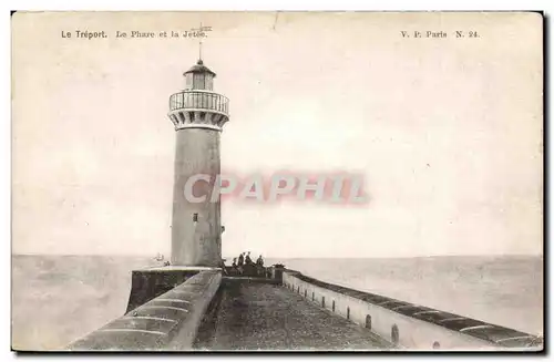 Cartes postales Le Treport Le phare et la jetee Lighthouse