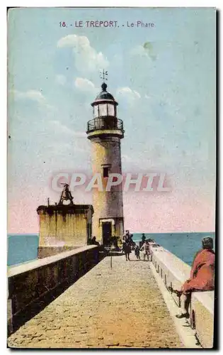 Ansichtskarte AK Le Treport Le phare Lighthouse