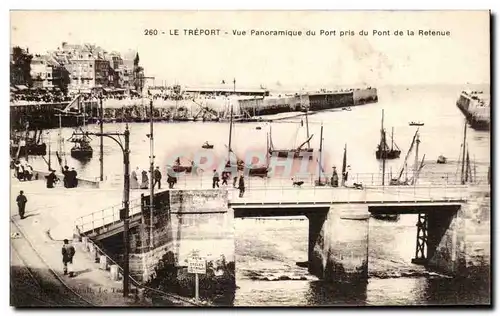 Ansichtskarte AK Le Treport Vue panoramique du port pris du pont de la retenue