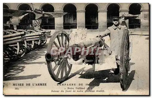 Ansichtskarte AK Campagne de 1914 Musee de l&#39armee Notre Vaillant Retour du front de notre glorieux mutile Can