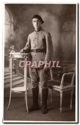 Ansichtskarte AK CARTE PHOTO Militaria Soldat Yvon Challier a lyon 2 mai 1931