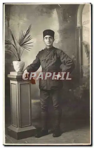 Ansichtskarte AK CARTE PHOTO Militaria Soldat Poilu