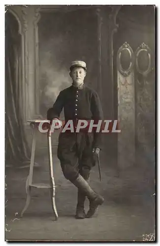 Ansichtskarte AK CARTE PHOTO Militaria Soldat Poilu