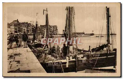 Cartes postales Le Treport Les quais du port de peche