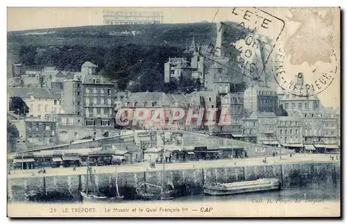 Cartes postales Le Treport Le musoir et le quai Francois 1er