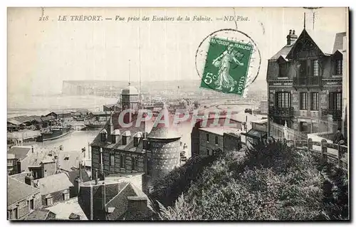 Cartes postales Le Treport Vue prise des escaliers de la falaise