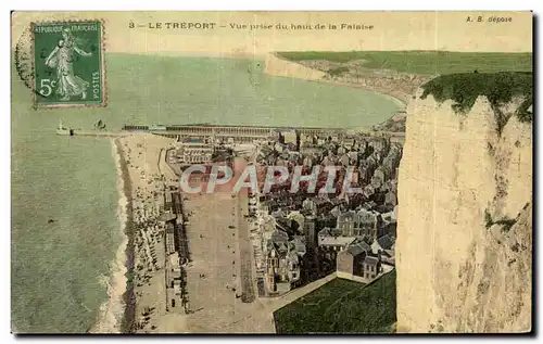 Ansichtskarte AK Le Treport Vue prise du haut de la falaise