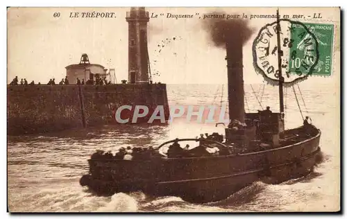 Cartes postales Le Treport Le Duquesne partant pour la promenade en mer
