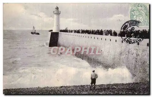 Ansichtskarte AK Le Treport Le phare Lighthouse