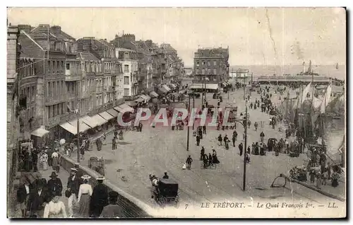 Cartes postales Le Treport Le quai Francois 1er